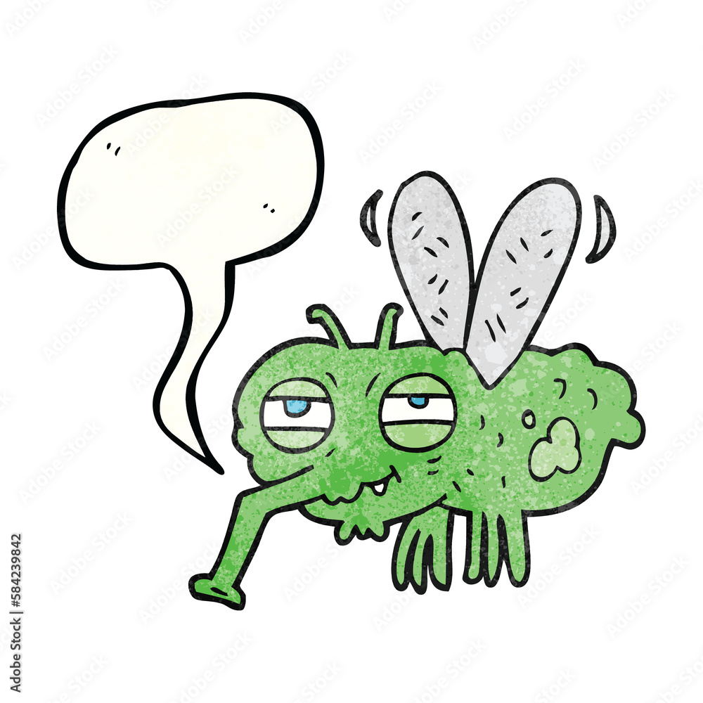 speech bubble textured cartoon fly speech bubble textured cartoon fly