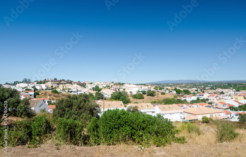 Overall view of small town of Algoz. Municipality of Silves, Algarve, Portugal.