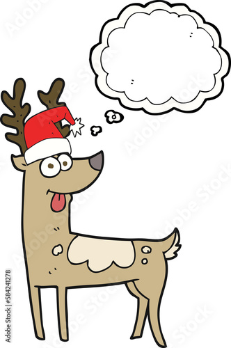 thought bubble cartoon crazy reindeer © lineartestpilot