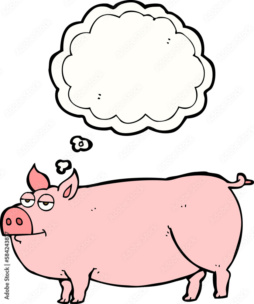 thought bubble cartoon huge pig thought bubble cartoon huge pig