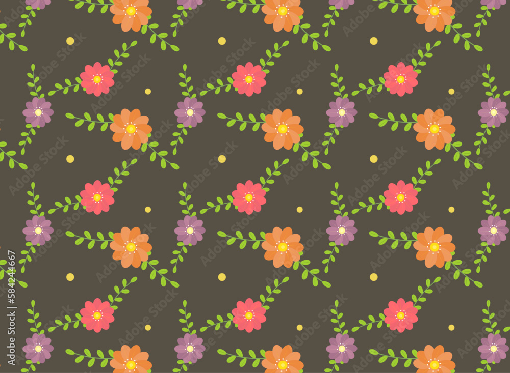 Beautiful floral pattern, spring wallpaper Beautiful floral pattern, spring wallpaper