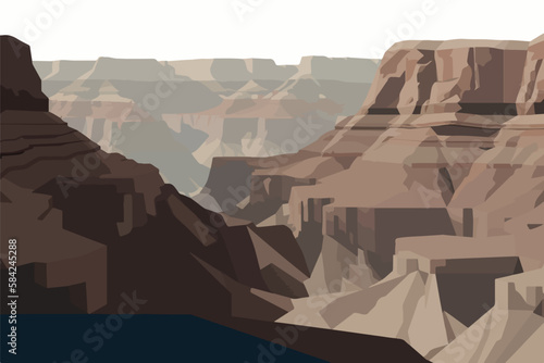 Grand canyon illustration vectorial photo