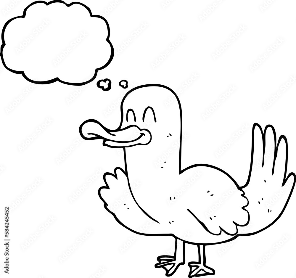thought bubble cartoon duck thought bubble cartoon duck