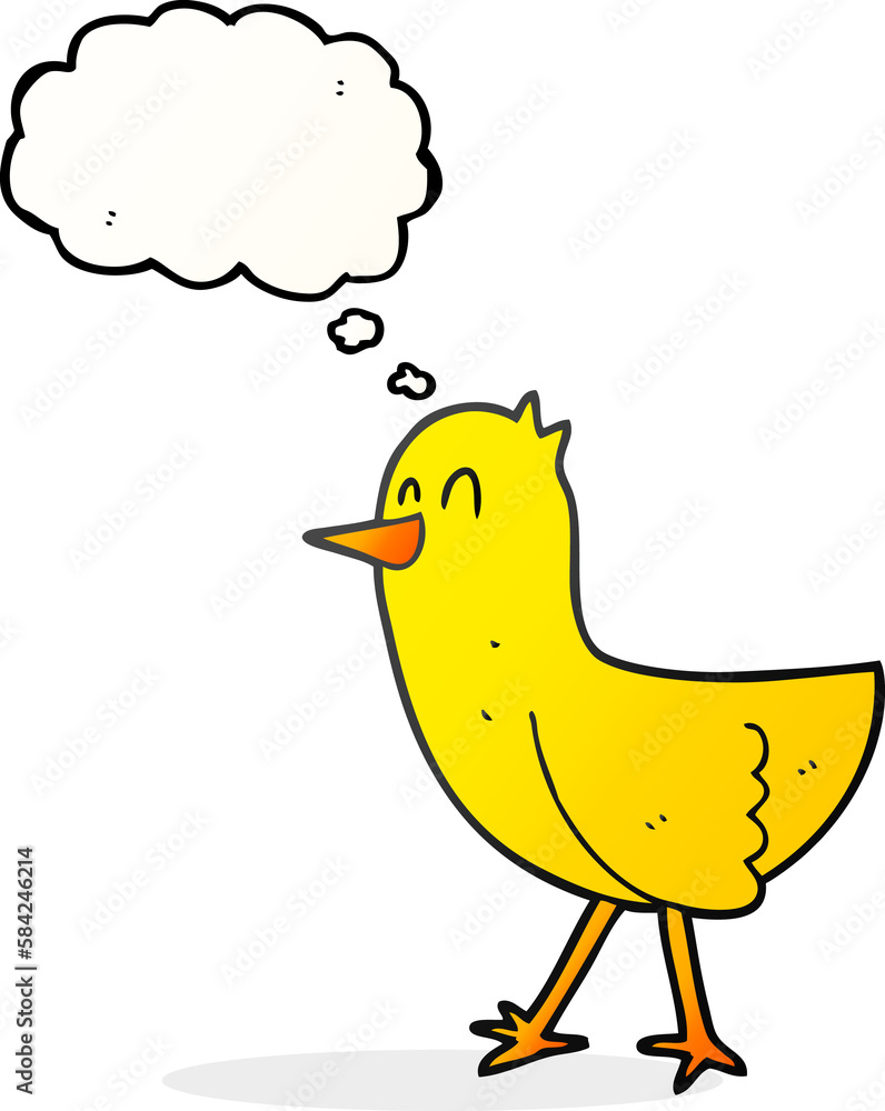 thought bubble cartoon bird thought bubble cartoon bird
