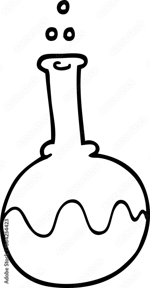 line drawing cartoon science experiment line drawing cartoon science experiment