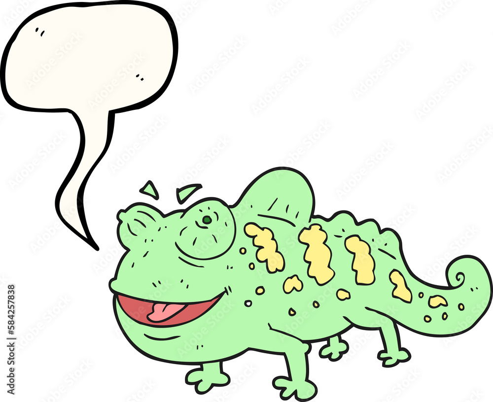 speech bubble cartoon chameleon speech bubble cartoon chameleon