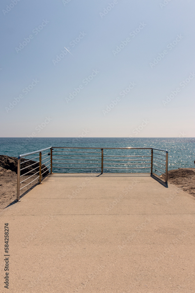balcony overlooking the mediterranean sea