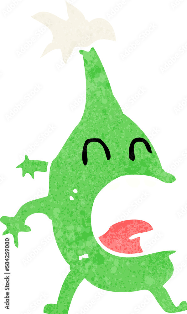 Obraz premium cartoon funny christmas creature