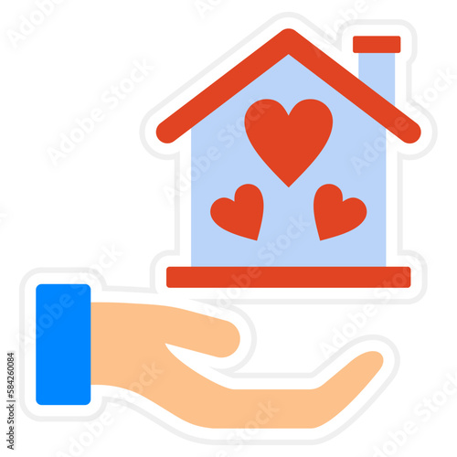 Homeless Sticker Icon