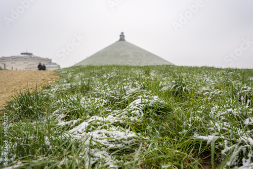 Vue de Waterloo - Belgique - paysage d'hiver