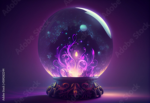 A magic crystal ball for future prediction. Generative AI