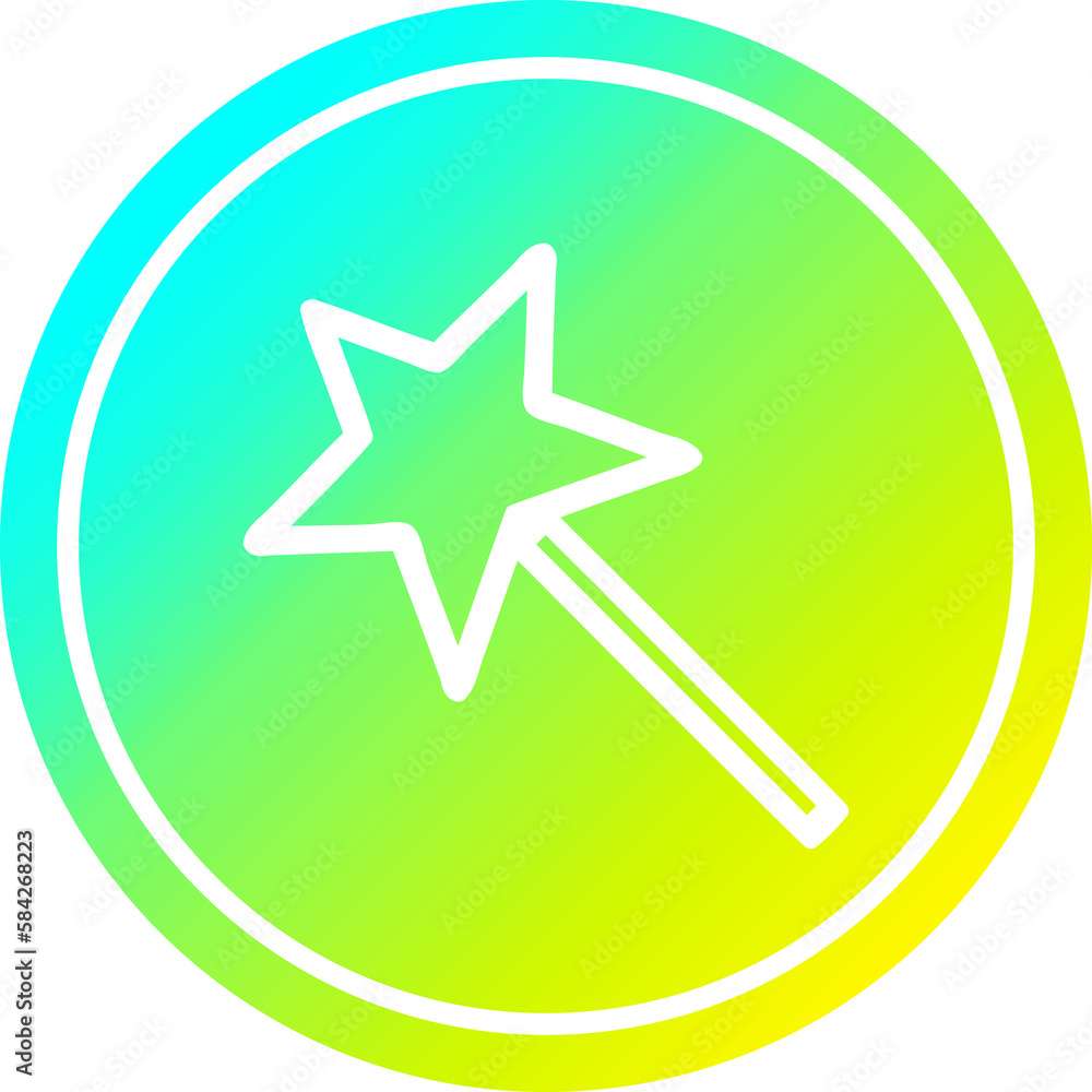 magic wand circular in cold gradient spectrum magic wand circular in cold gradient spectrum