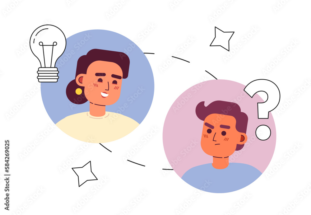 Virtual teamwork line concept vector spot illustration. Editable 2D flat cartoon characters on white for web design. Staying connected as team creative lineart idea for website, mobile, blog Virtual teamwork line concept vector spot illustration. Editable 2D flat cartoon characters on white for web design. Staying connected as team creative lineart idea for website, mobile, blog