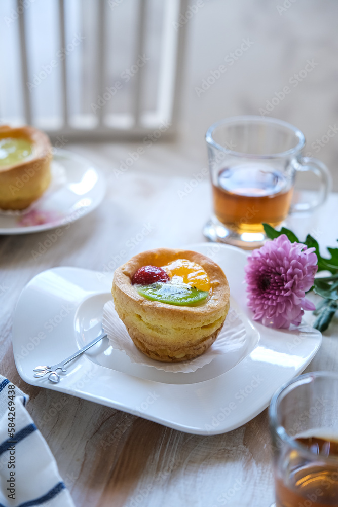 choux pastry on the table choux pastry on the table