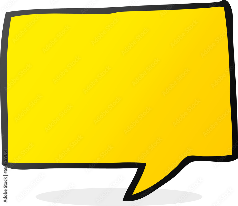 cartoon speech bubble
