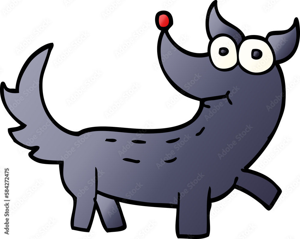 Fototapeta premium cartoon doodle dog