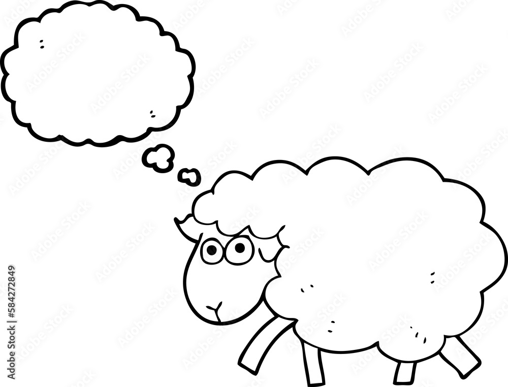 thought bubble cartoon sheep thought bubble cartoon sheep