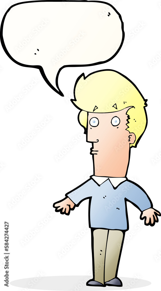 cartoon startled man with speech bubble cartoon startled man with speech bubble