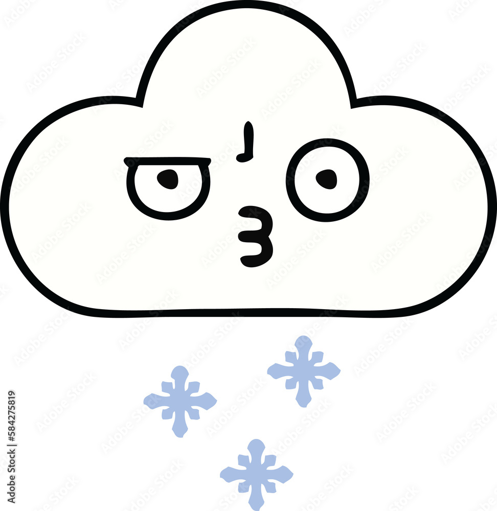 cute cartoon snow cloud cute cartoon snow cloud