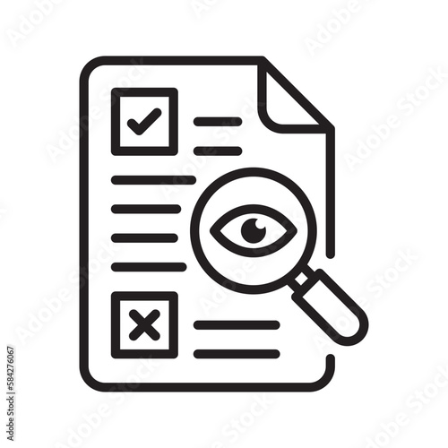 Content proofreading  vector filled outline Icon Design illustration. SEO Development And Marketing Symbol on White background EPS 10 File