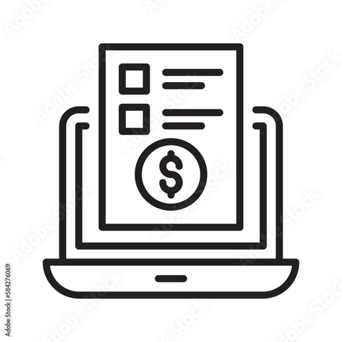 Content monetization vector filled outline Icon Design illustration. SEO Development And Marketing Symbol on White background EPS 10 File