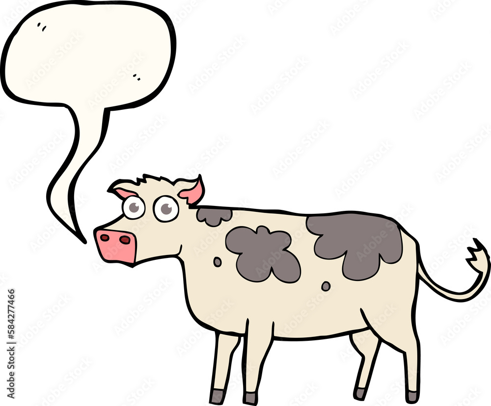 speech bubble cartoon cow speech bubble cartoon cow