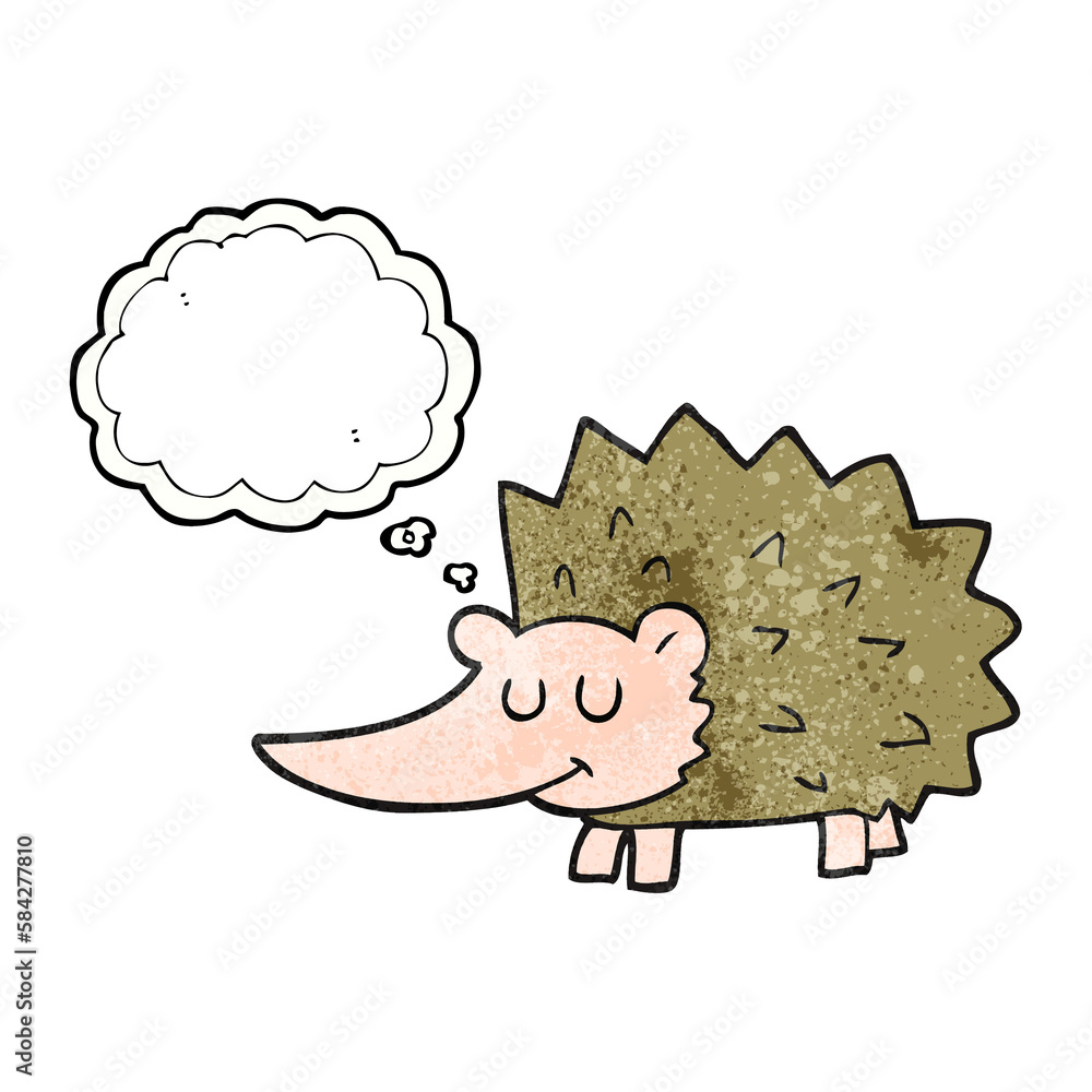 thought bubble textured cartoon hedgehog thought bubble textured cartoon hedgehog