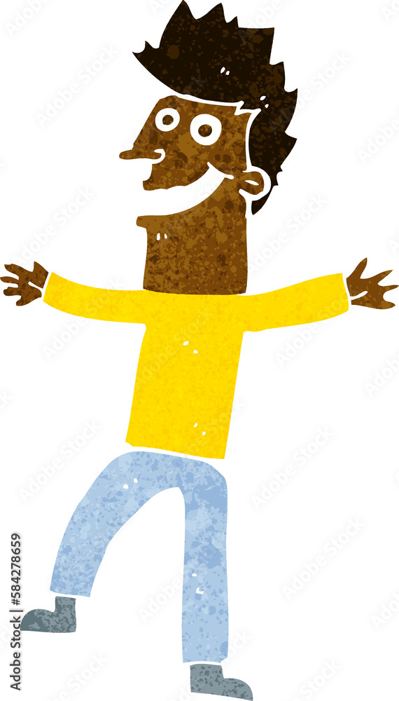 cartoon happy man cartoon happy man