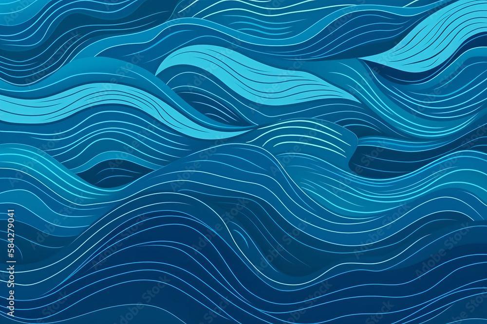 Blue background - waves
