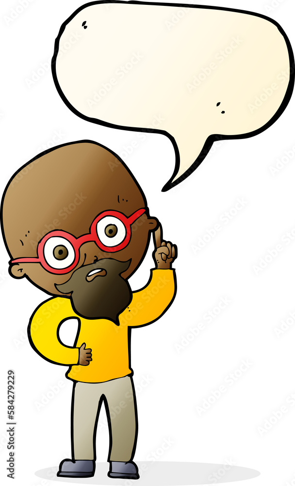cartoon old man with speech bubble cartoon old man with speech bubble