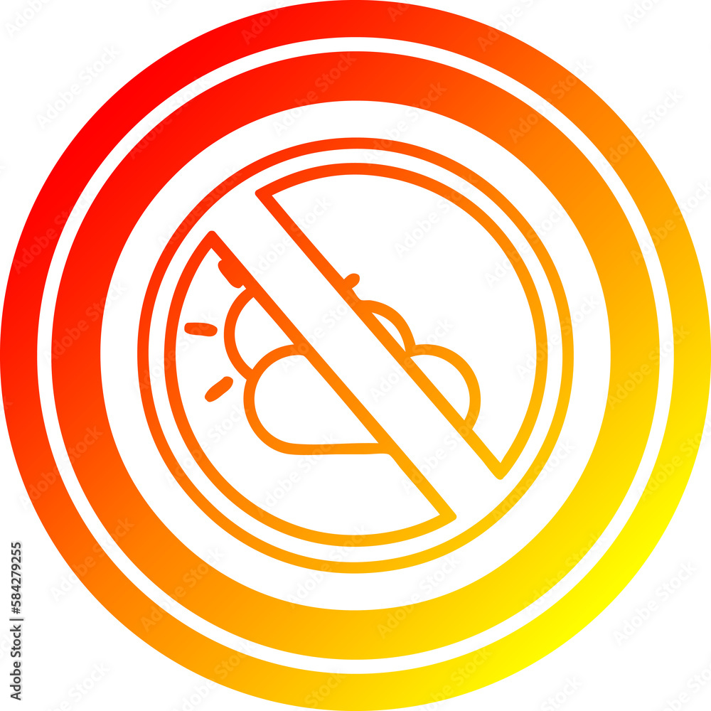 no weather circular in hot gradient spectrum no weather circular in hot gradient spectrum