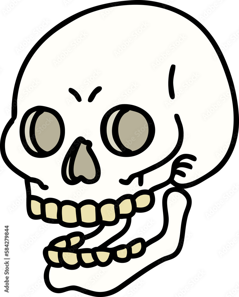 traditional tattoo of a skull traditional tattoo of a skull