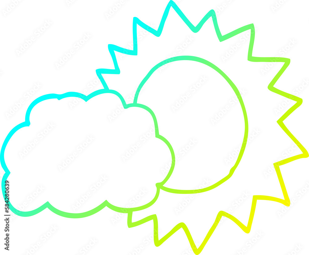 cold gradient line drawing cartoon weather cold gradient line drawing cartoon weather