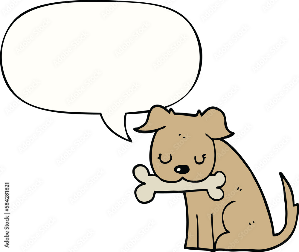 cartoon dog and speech bubble cartoon dog and speech bubble