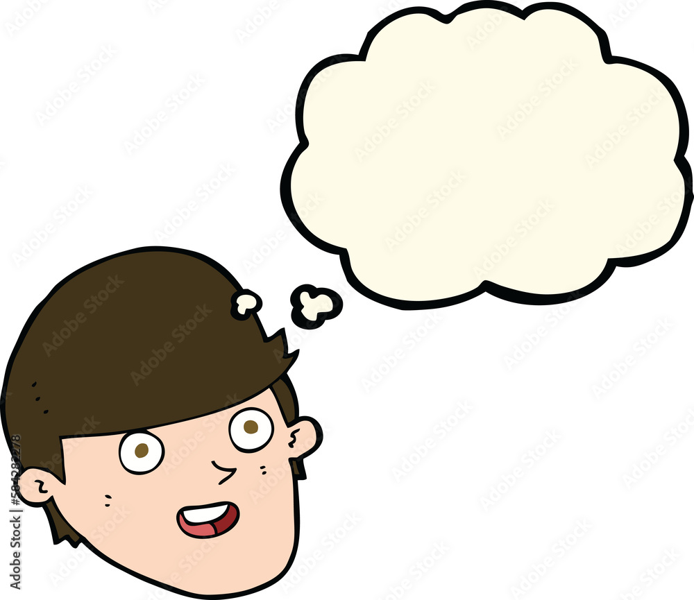 cartoon man with big chin with thought bubble cartoon man with big chin with thought bubble