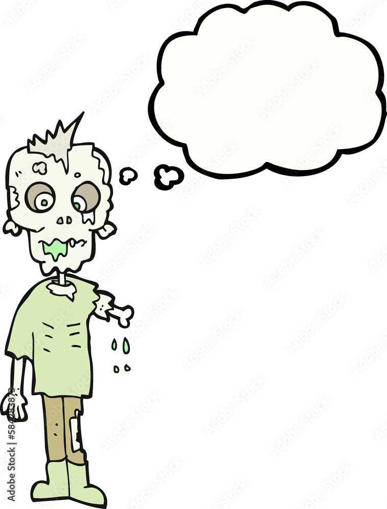 thought bubble cartoon zombie thought bubble cartoon zombie