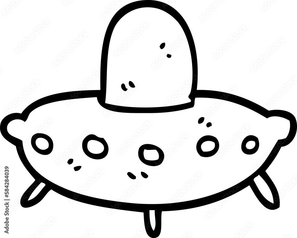line drawing cartoon alien spaceship line drawing cartoon alien spaceship