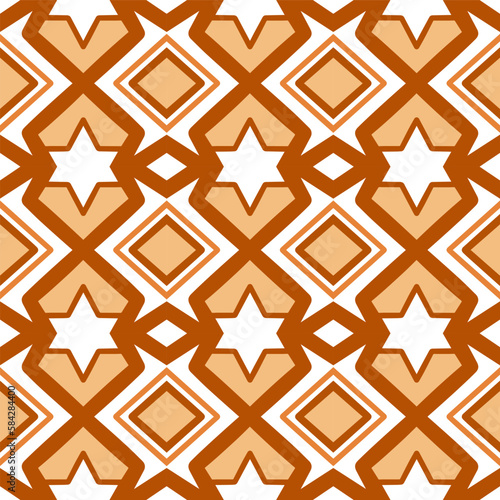 Chevron Seamless Pattern with Tribal Shape. Designed in Ikat, Aztec, Folk, Motif, Luxury Arabic Style. Ideal for Fabric Garment, Ceramics, Wallpaper. Vector Illustration.