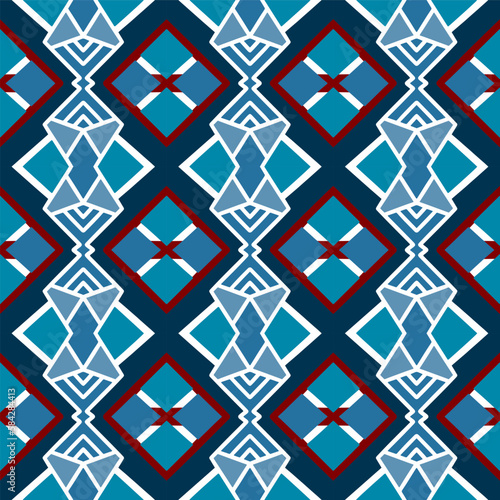 Chevron Seamless Pattern with Tribal Shape. Designed in Ikat, Aztec, Folk, Motif, Luxury Arabic Style. Ideal for Fabric Garment, Ceramics, Wallpaper. Vector Illustration.