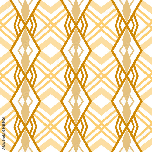 Chevron Seamless Pattern with Tribal Shape. Designed in Ikat, Aztec, Folk, Motif, Luxury Arabic Style. Ideal for Fabric Garment, Ceramics, Wallpaper. Vector Illustration.