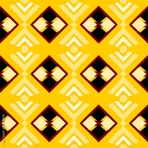 Chevron Seamless Pattern with Tribal Shape. Designed in Ikat, Aztec, Folk, Motif, Luxury Arabic Style. Ideal for Fabric Garment, Ceramics, Wallpaper. Vector Illustration.