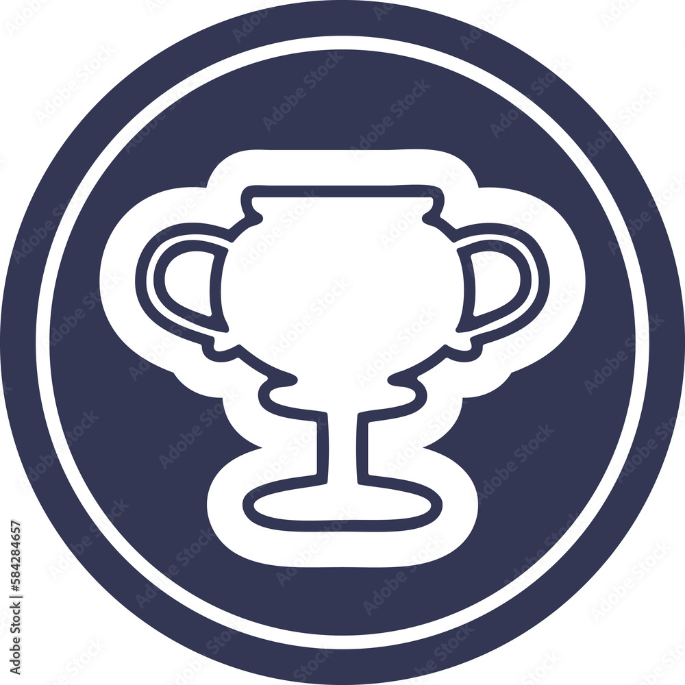 trophy cup circular icon trophy cup circular icon