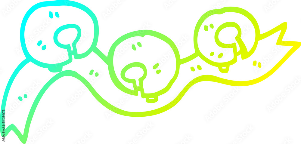 cold gradient line drawing cartoon xmas bells cold gradient line drawing cartoon xmas bells