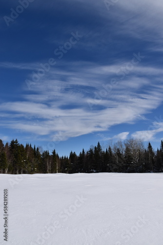 A winter sky, Sainte-Apolline, Québec, Canada