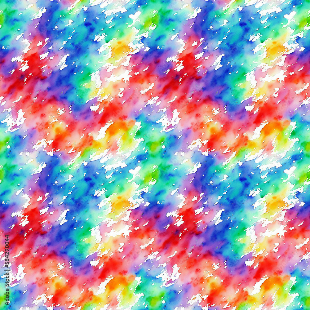 Watercolor abstract colorful background. Generative AI
