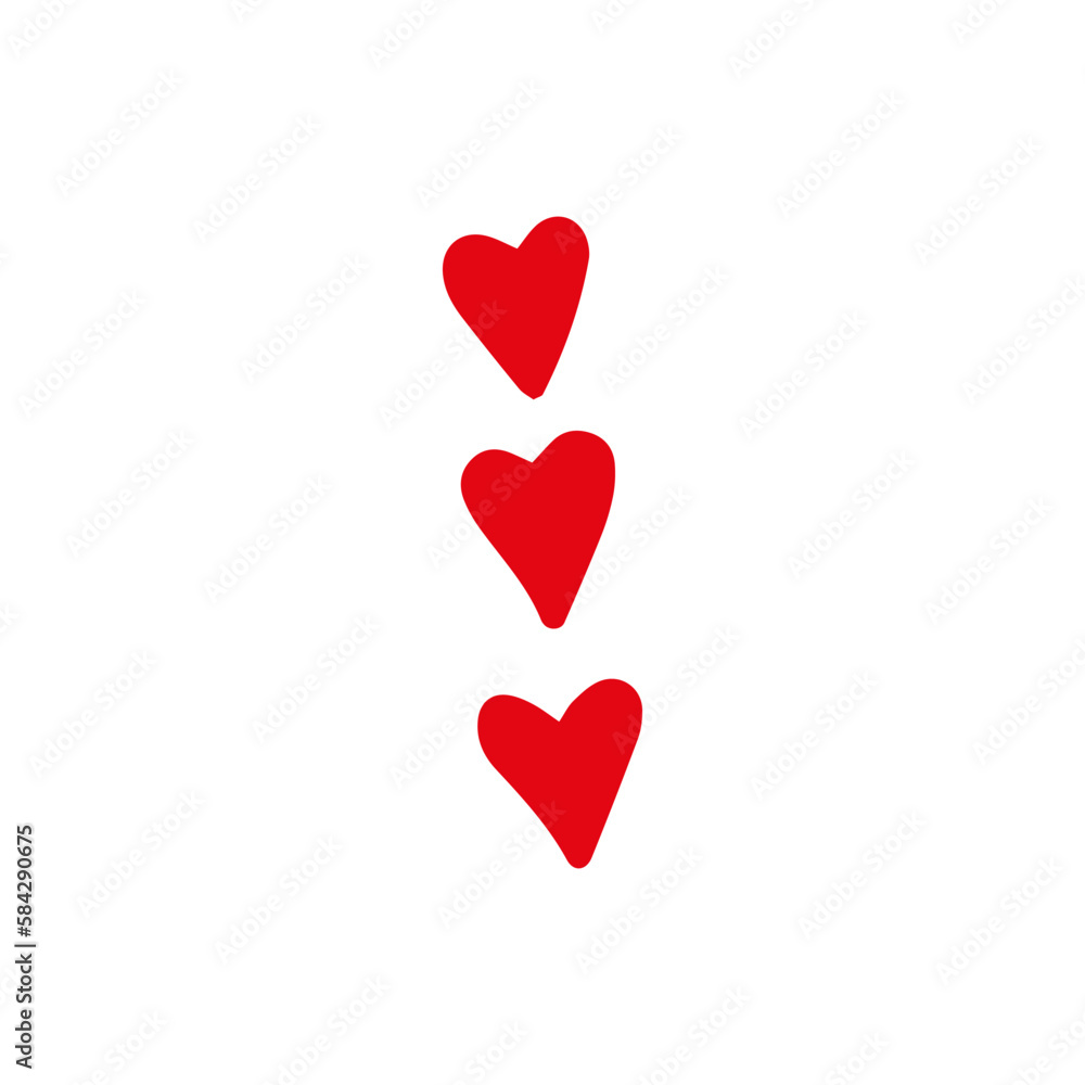 Heart in doodle style. Symbol of Valentine's Day and love. Shapes For Create Your Own Art. Abstract contemporary modern trendy vector. Design for card, print , logos, branding, mood boards, poster