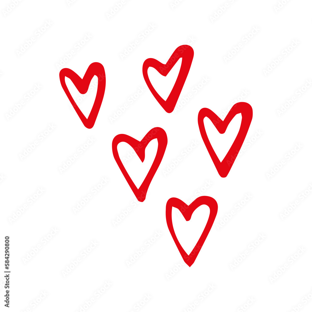 Heart in doodle style. Symbol of Valentine's Day and love. Shapes For Create Your Own Art. Abstract contemporary modern trendy vector. Design for card, print , logos, branding, mood boards, poster Heart in doodle style. Symbol of Valentine's Day and love. Shapes For Create Your Own Art. Abstract contemporary modern trendy vector. Design for card, print , logos, branding, mood boards, poster