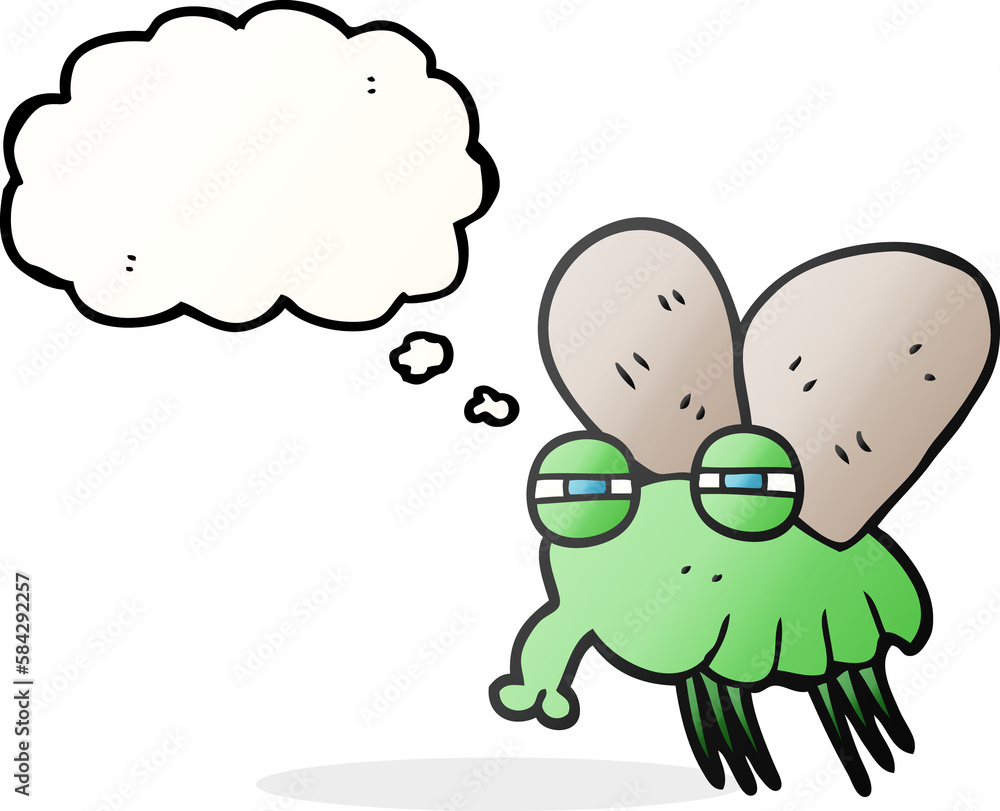 thought bubble cartoon fly thought bubble cartoon fly