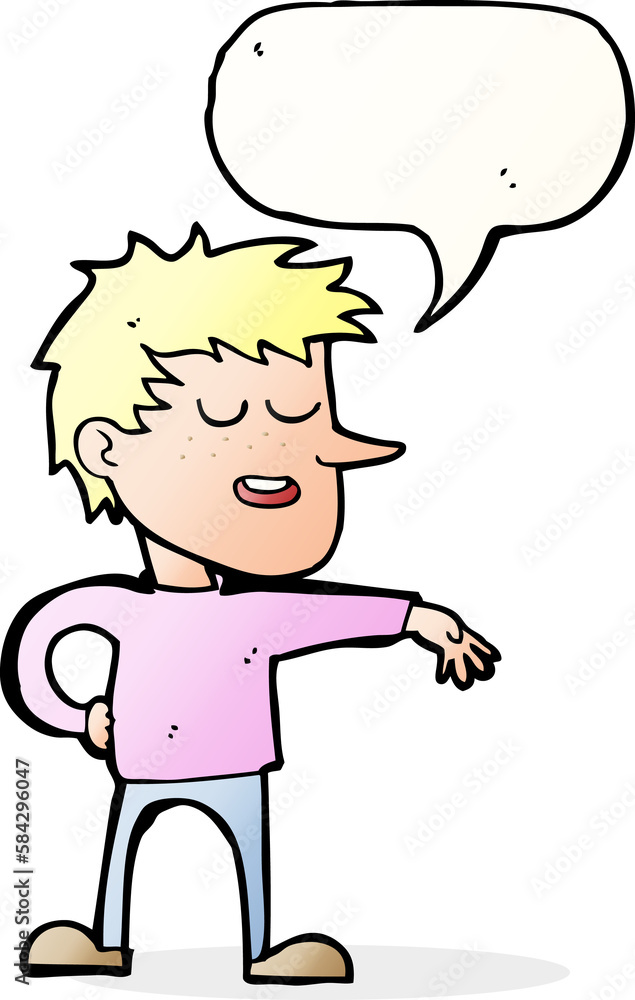 cartoon man making dismissive gesture with speech bubble cartoon man making dismissive gesture with speech bubble