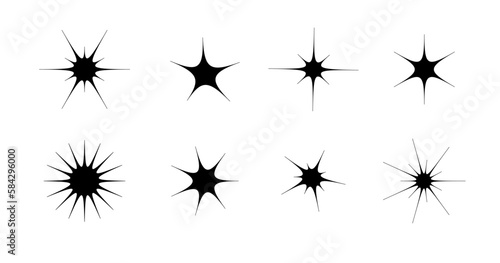 star collection, vector starburst elements 